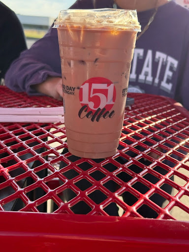 Field trip fuel; Rock Creek journalism students took a class trip to 151 Coffee to try their savory drinks on Tuesday, Oct. 2 “It was a fun experience and my drink was good,” Camry Wilcons said.
